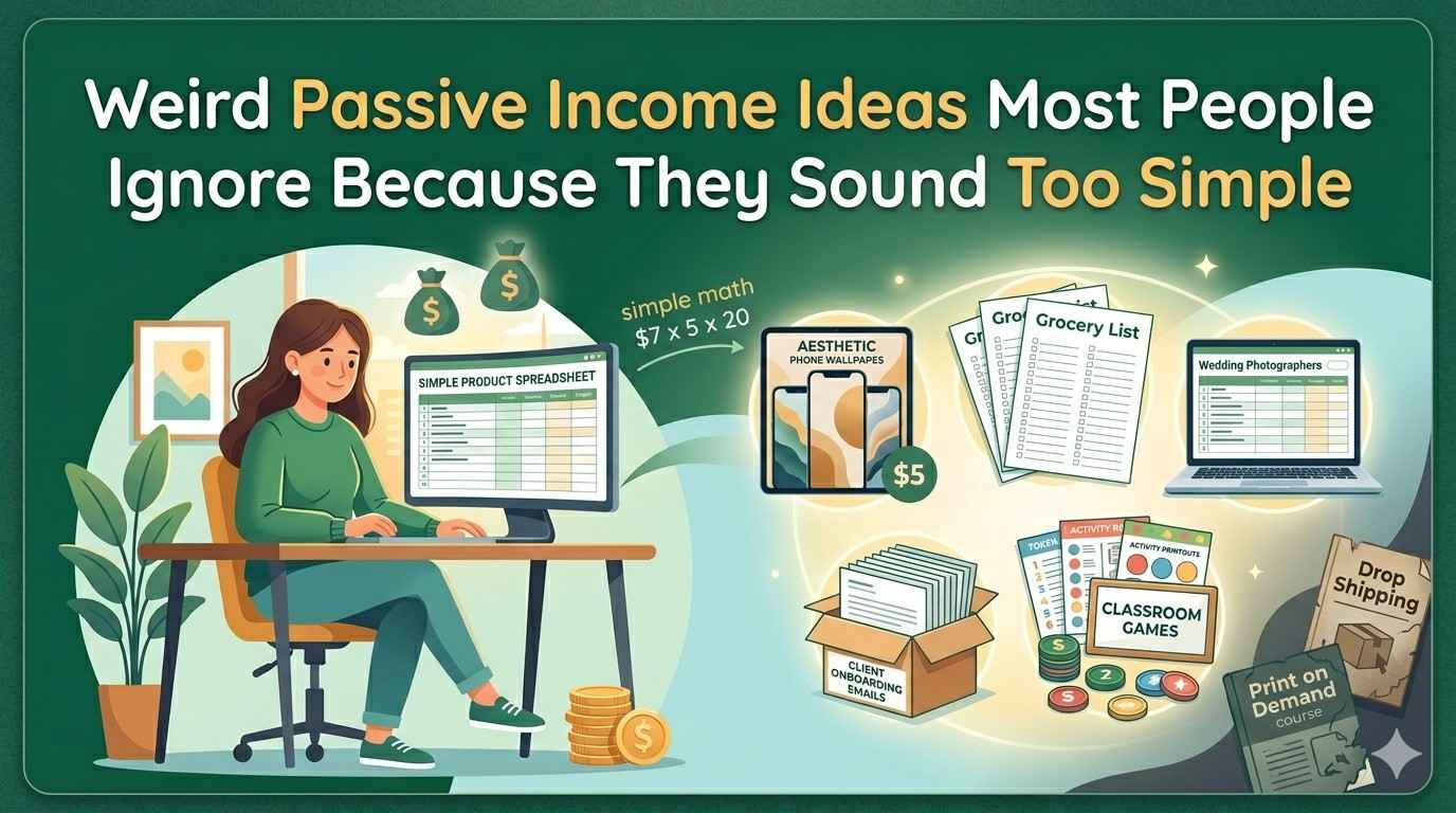 Weird Passive Income Ideas Most People Ignore Because They Sound Too Simple